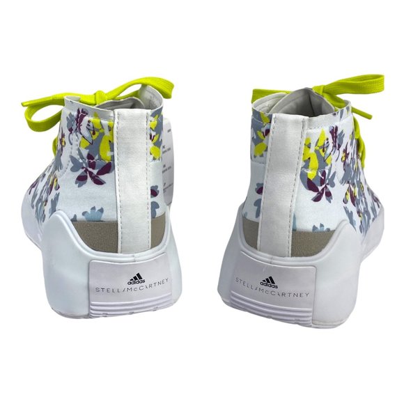 Adidas Stella McCartney Treino Floral Hightop Sneakers Yellowfy1180 Size 6 NWT - Picture 7 of 14